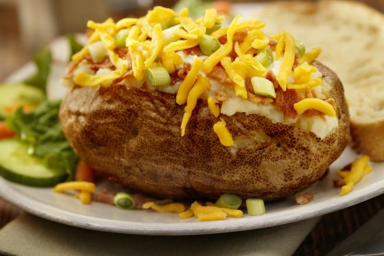 Asparagus & Turkey Stuffed Potatoes 