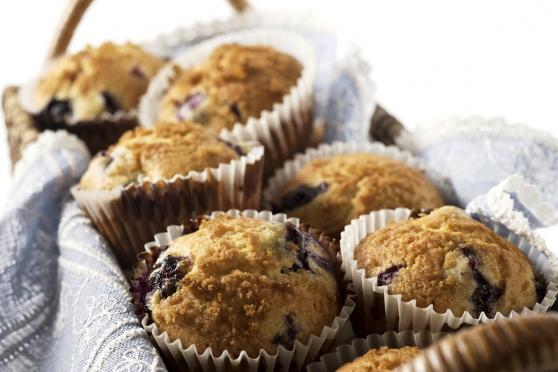 Healthy Blueberry Oat Muffins