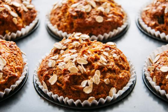 Photo: Carrot Raisin Muffins.