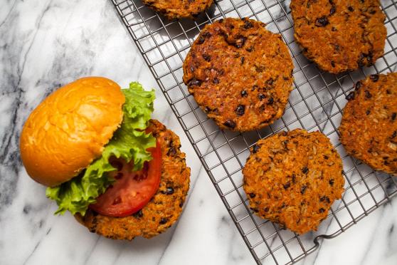 Sweet Potato and Black Bean Burgers